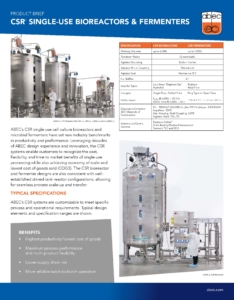 single-use bioreactors and fermenters