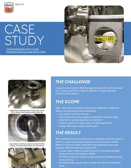Contamination Root Cause Investigation Case Study